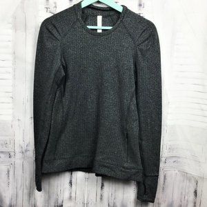 Lululemon Athletica Gray Pullover Long Sleeve Runners Top 8